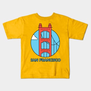 Golden Gate Bridge Kids T-Shirt